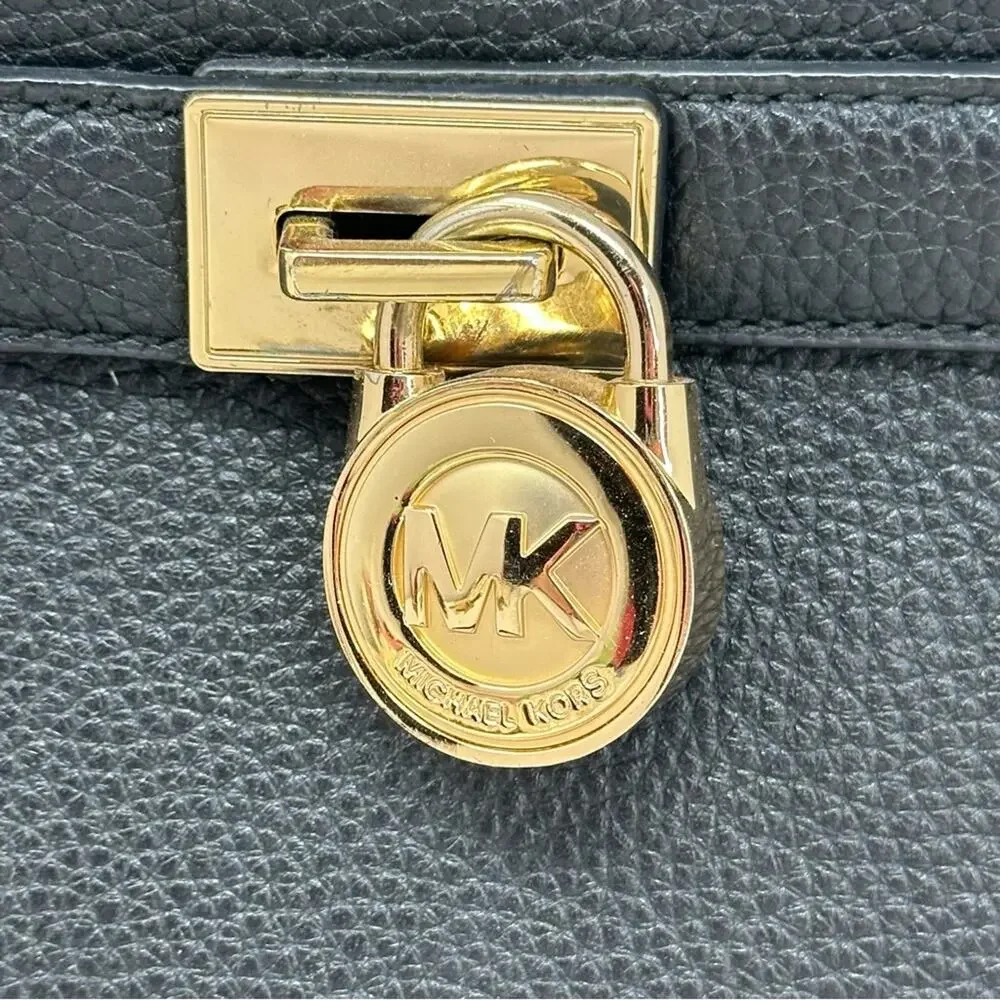Michael Kors Hamilton Traveler - Black with Gold Accents